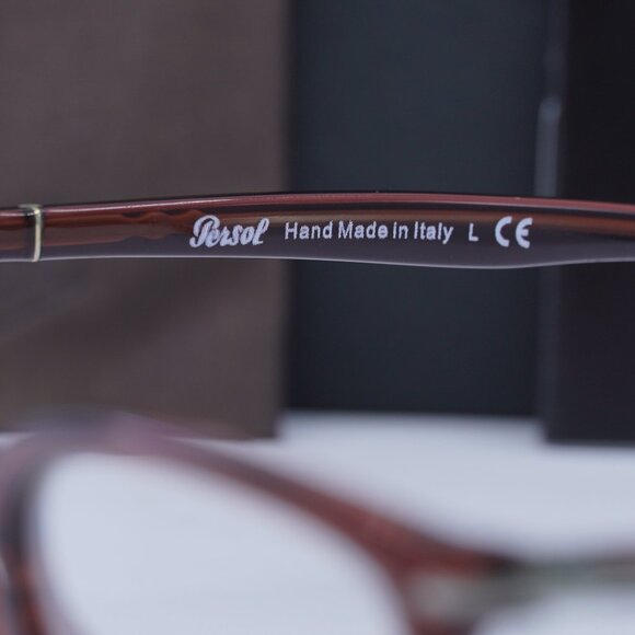 Persol PO3240V 1104 Square Eyeglasses 52mm – Bordeaux Smoke - Picture 3 of 10